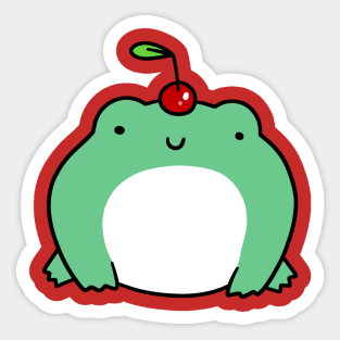 Cherry Frog Sticker